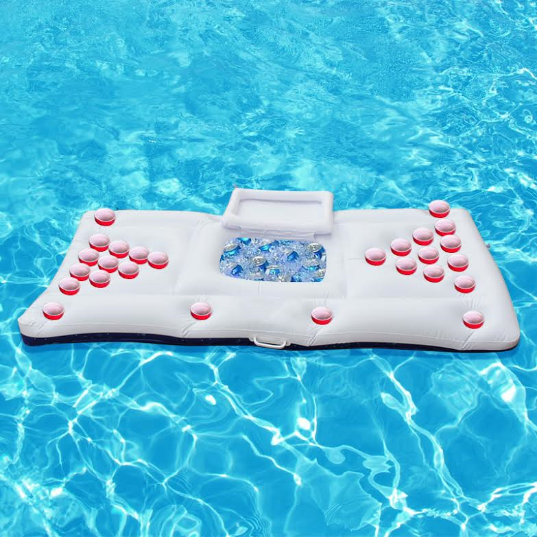 inflatable pool beer pong